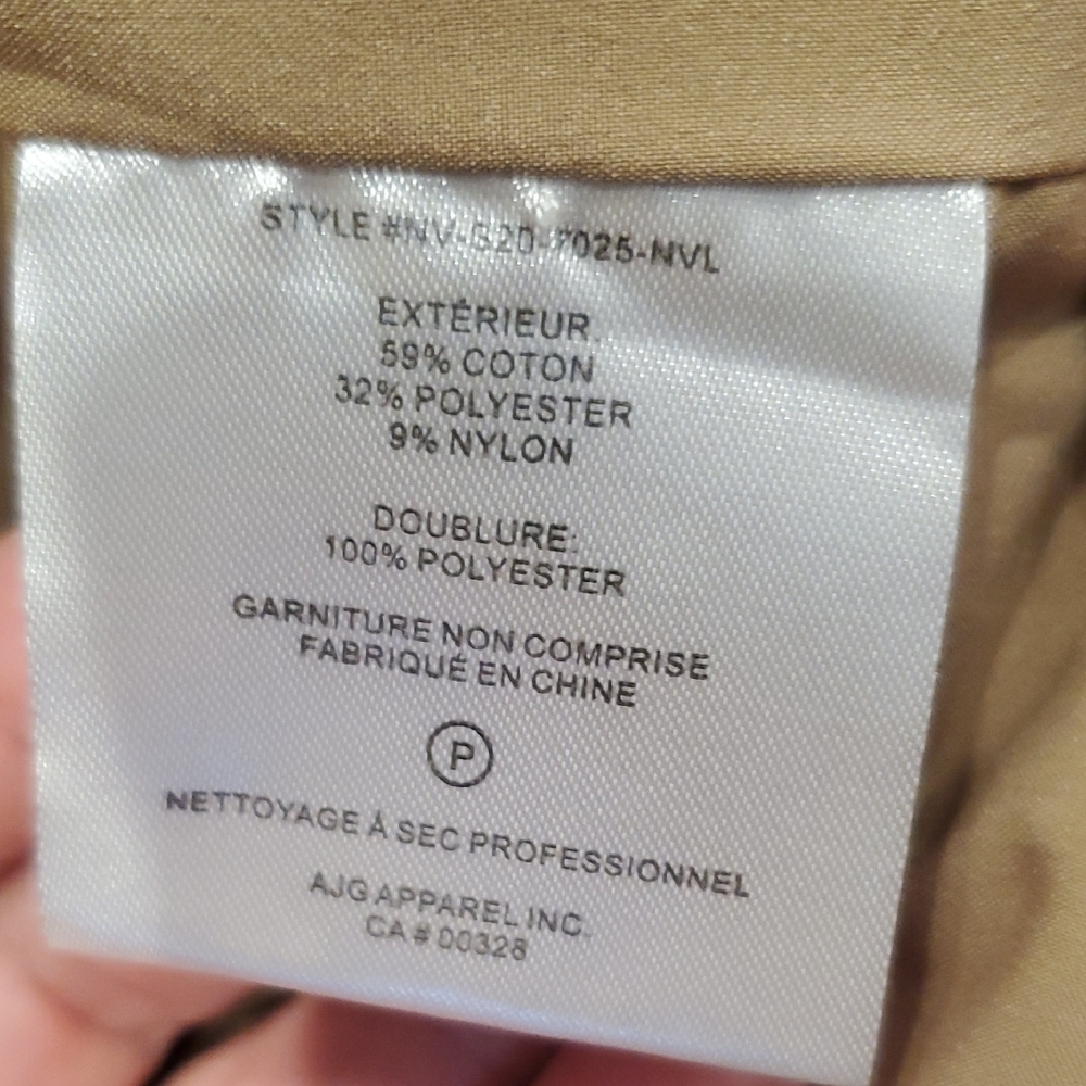 NVLT Women's Brown Waxed Cotton Trench Styke Jacket Lagenlook SZ S - Picture 6 of 16